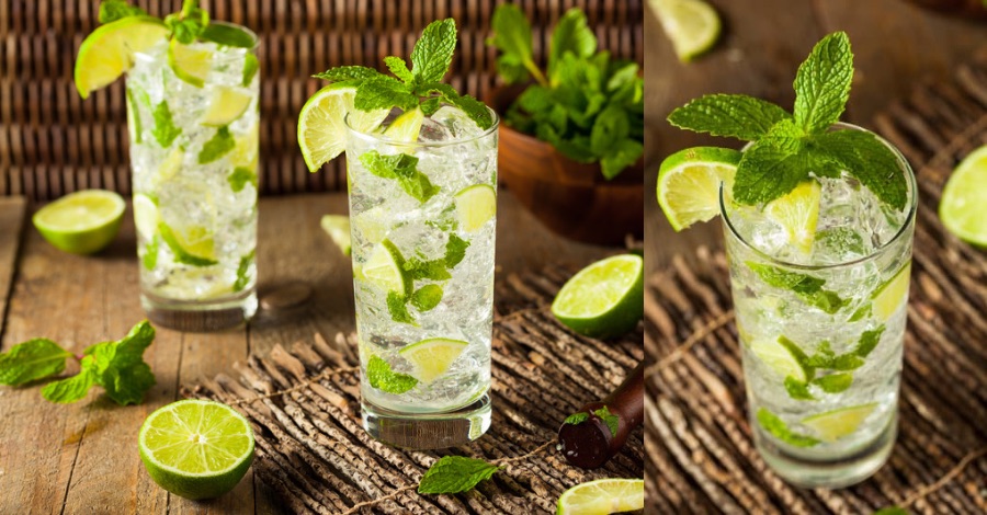 Mojito de óleo essencial de hortelã pimenta 