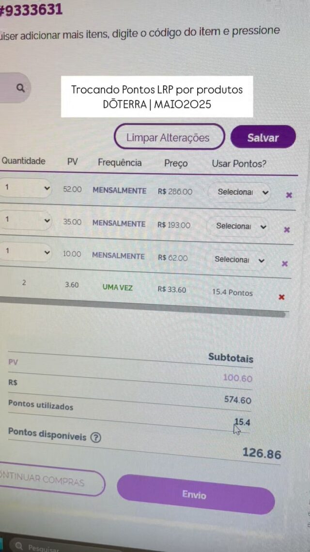 Nova regra dos 70% na troca de Pontos de Fidelidade por Produtos DōTERRA. #dōterra #doterrabrasil #dōterrabr #clubeessencial